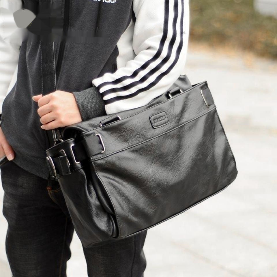 Men's leather handbag