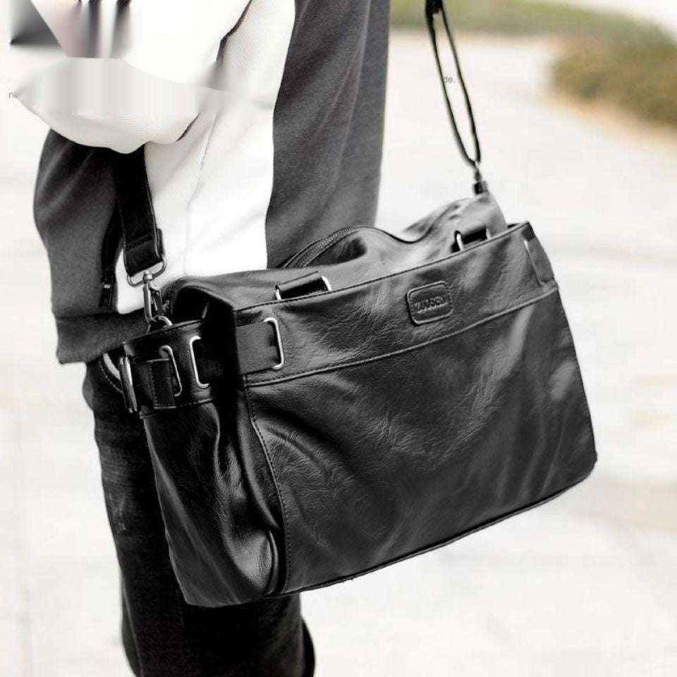 Men's leather handbag