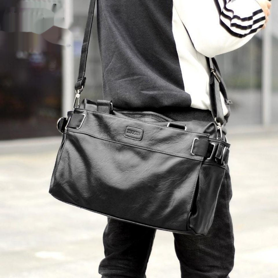 Men's leather handbag