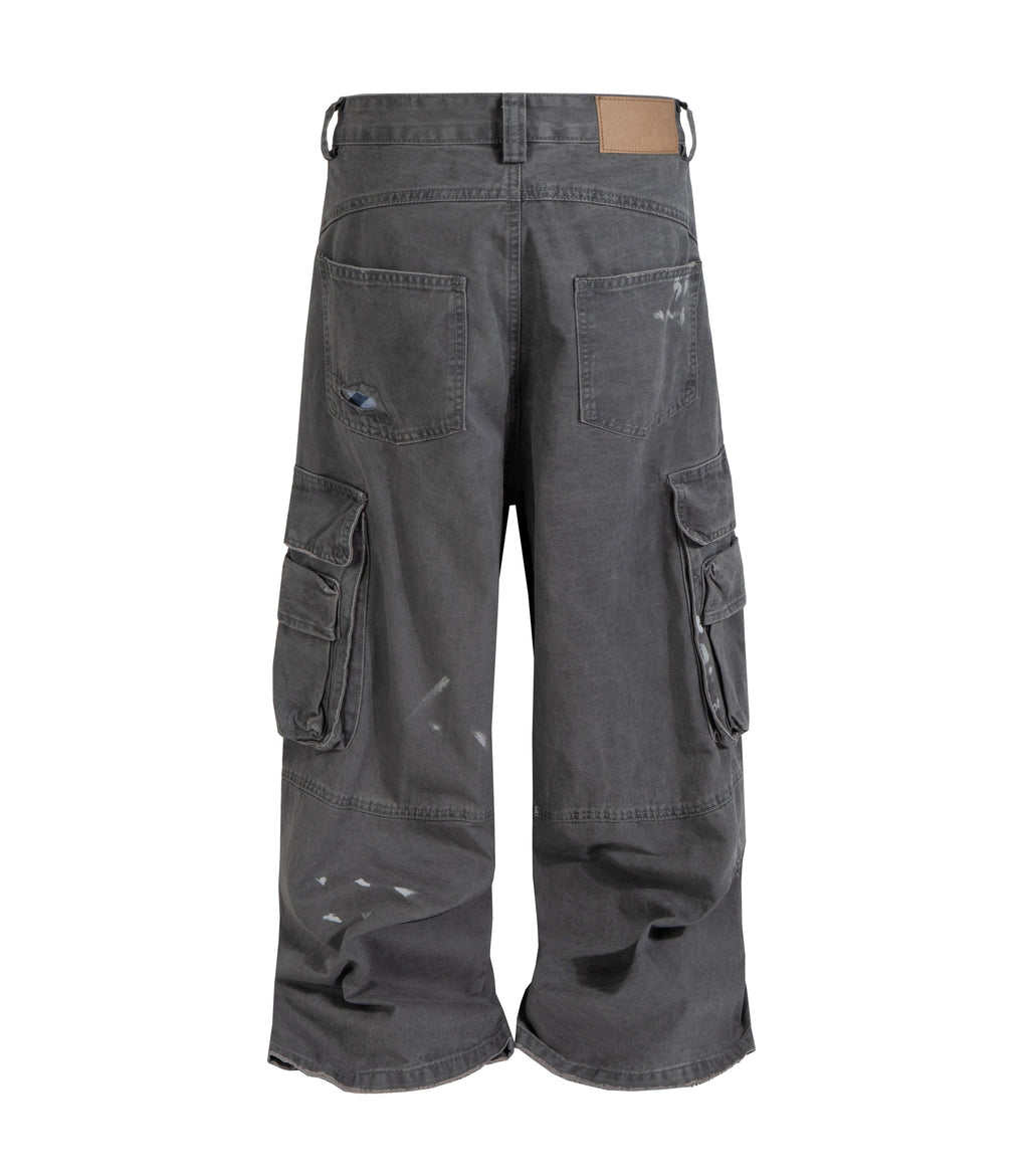 MENS WIDE LEG CARGO PANTS