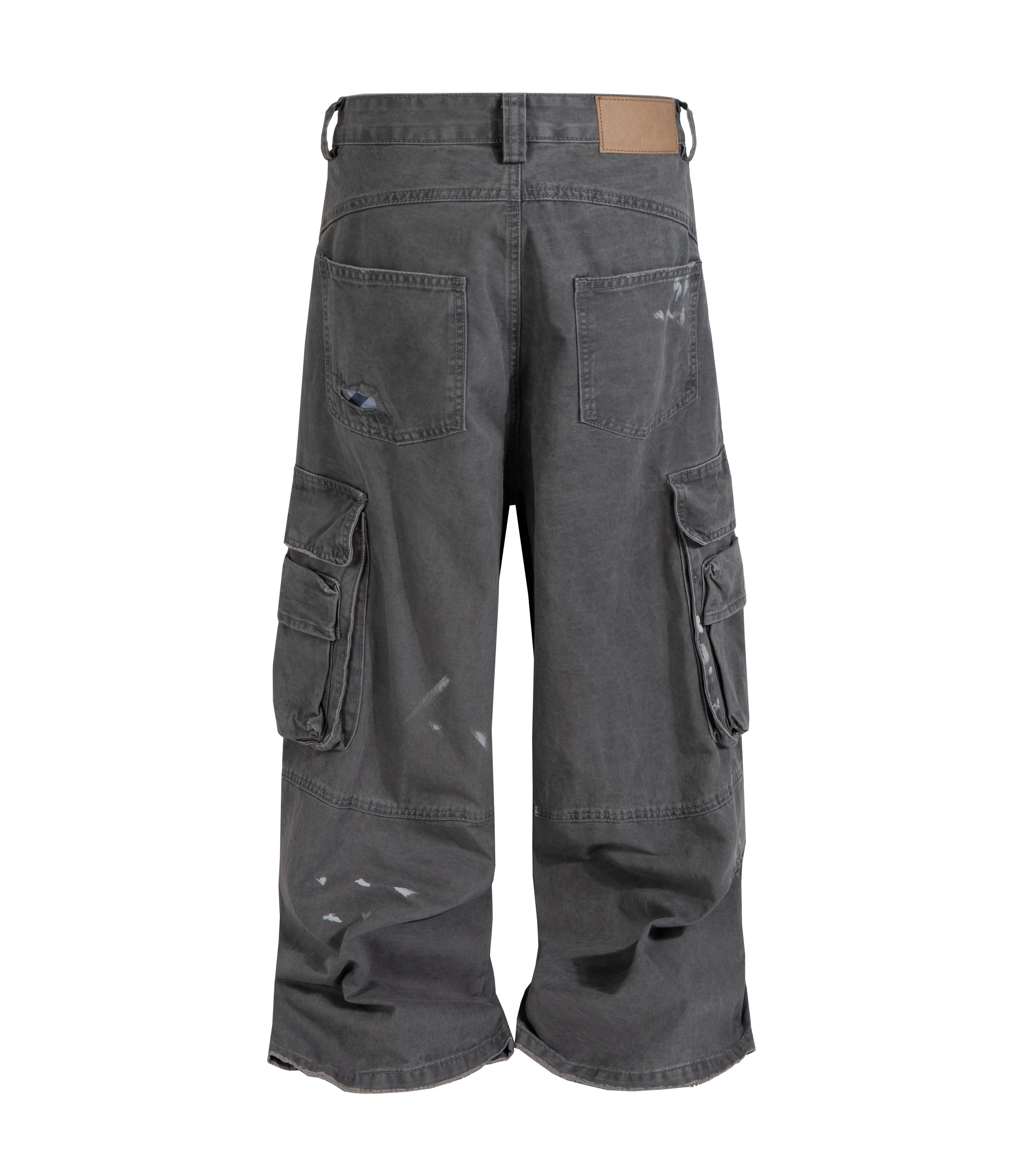 MENS WIDE LEG CARGO PANTS
