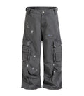 MENS WIDE LEG CARGO PANTS