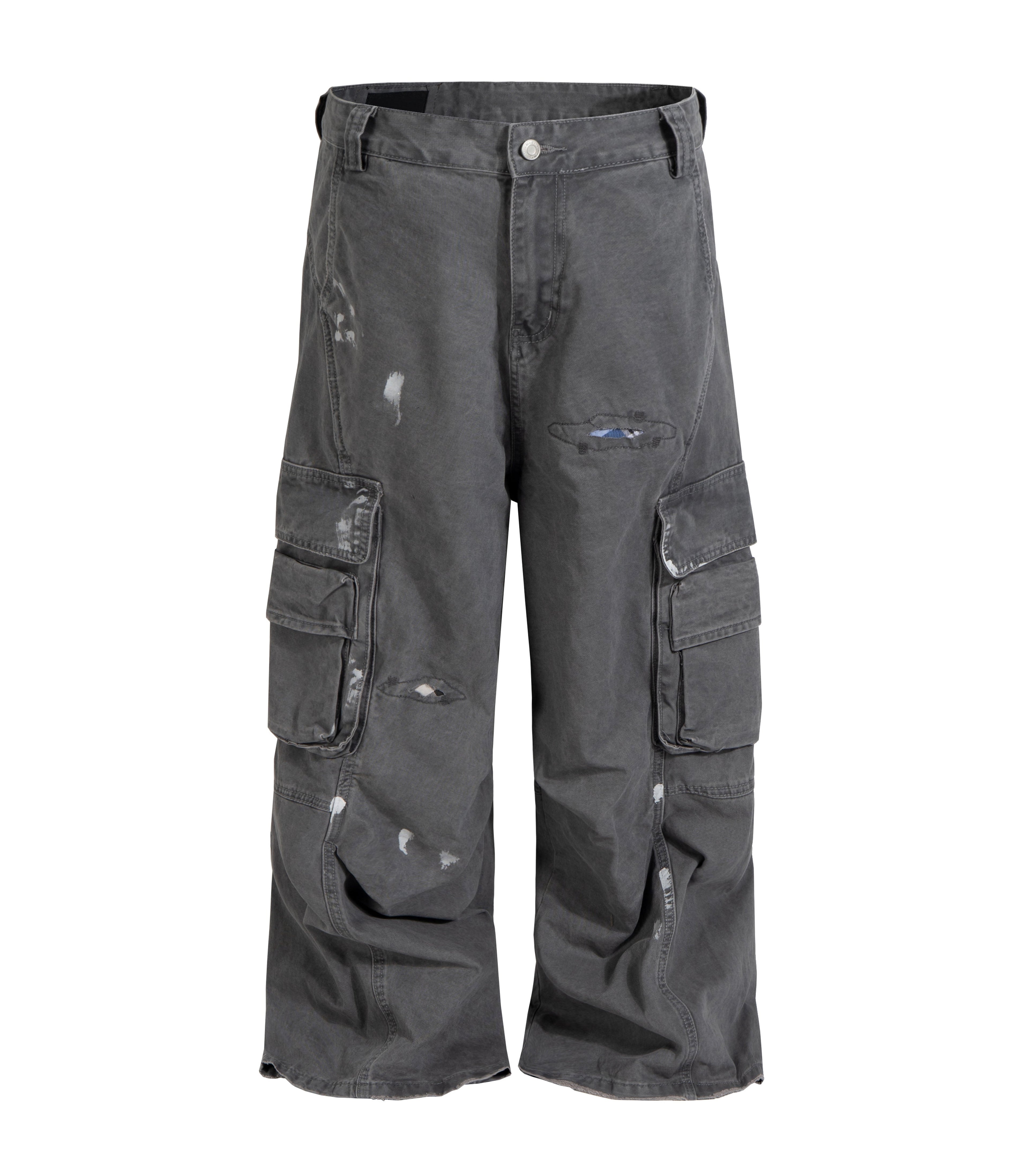 MENS WIDE LEG CARGO PANTS