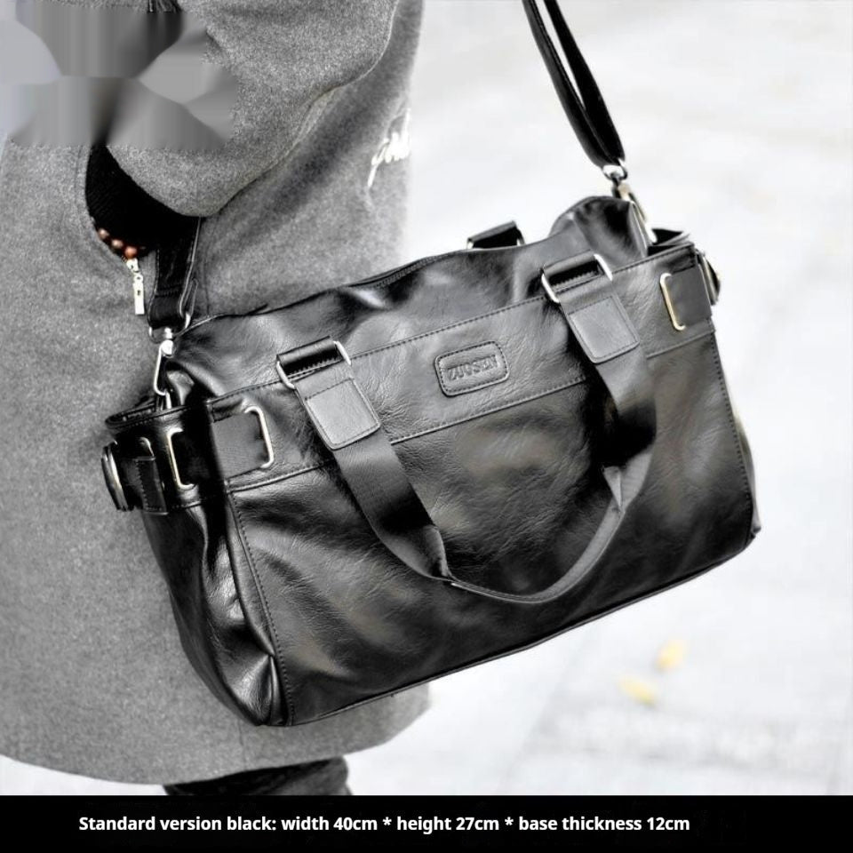 Men's leather handbag