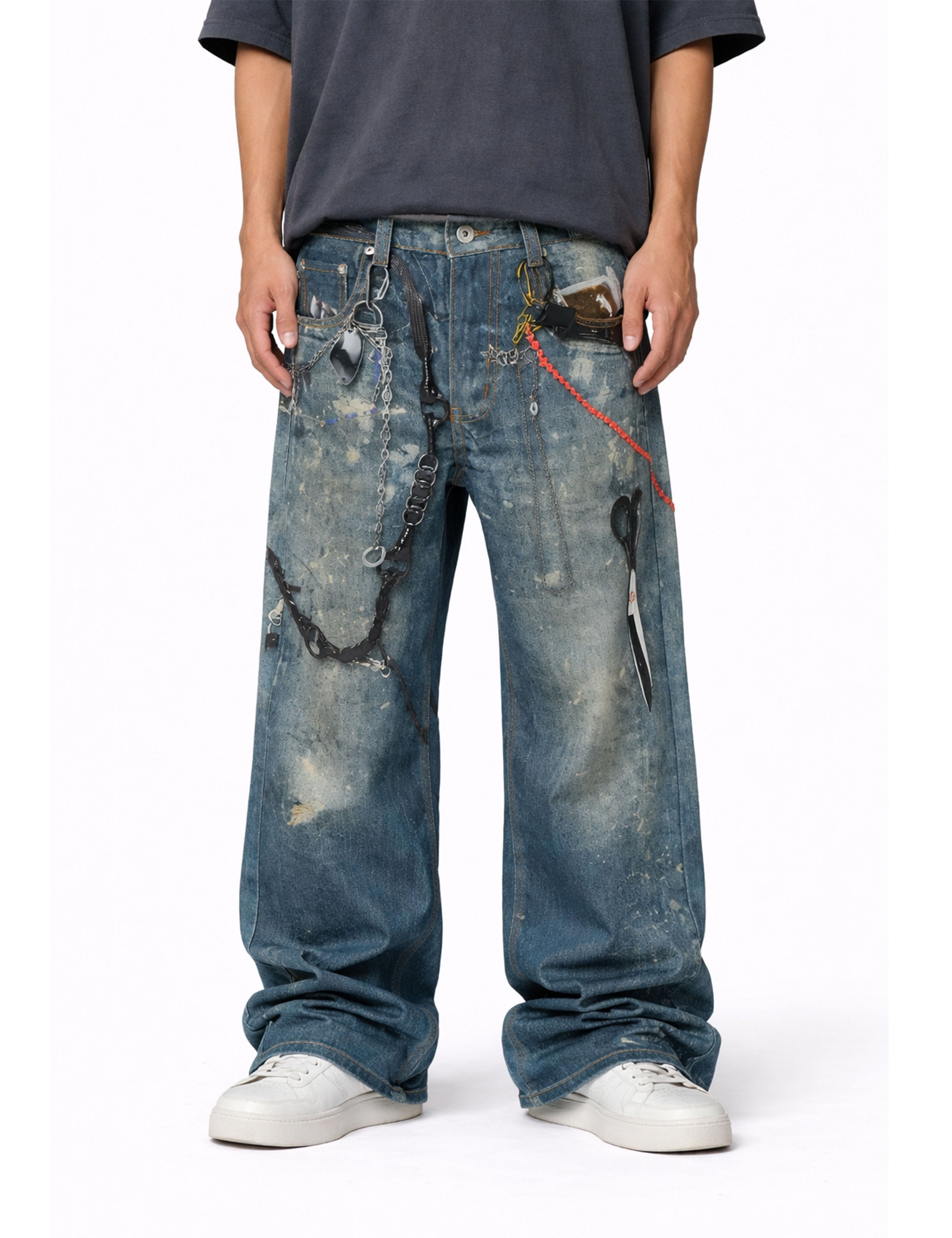 Men’s wide leg jeans